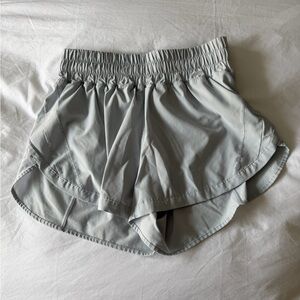 Lululemon Track That High Rise Shorts Light Blue